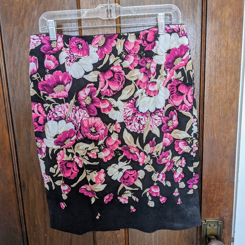 WHBM Floral Skirt